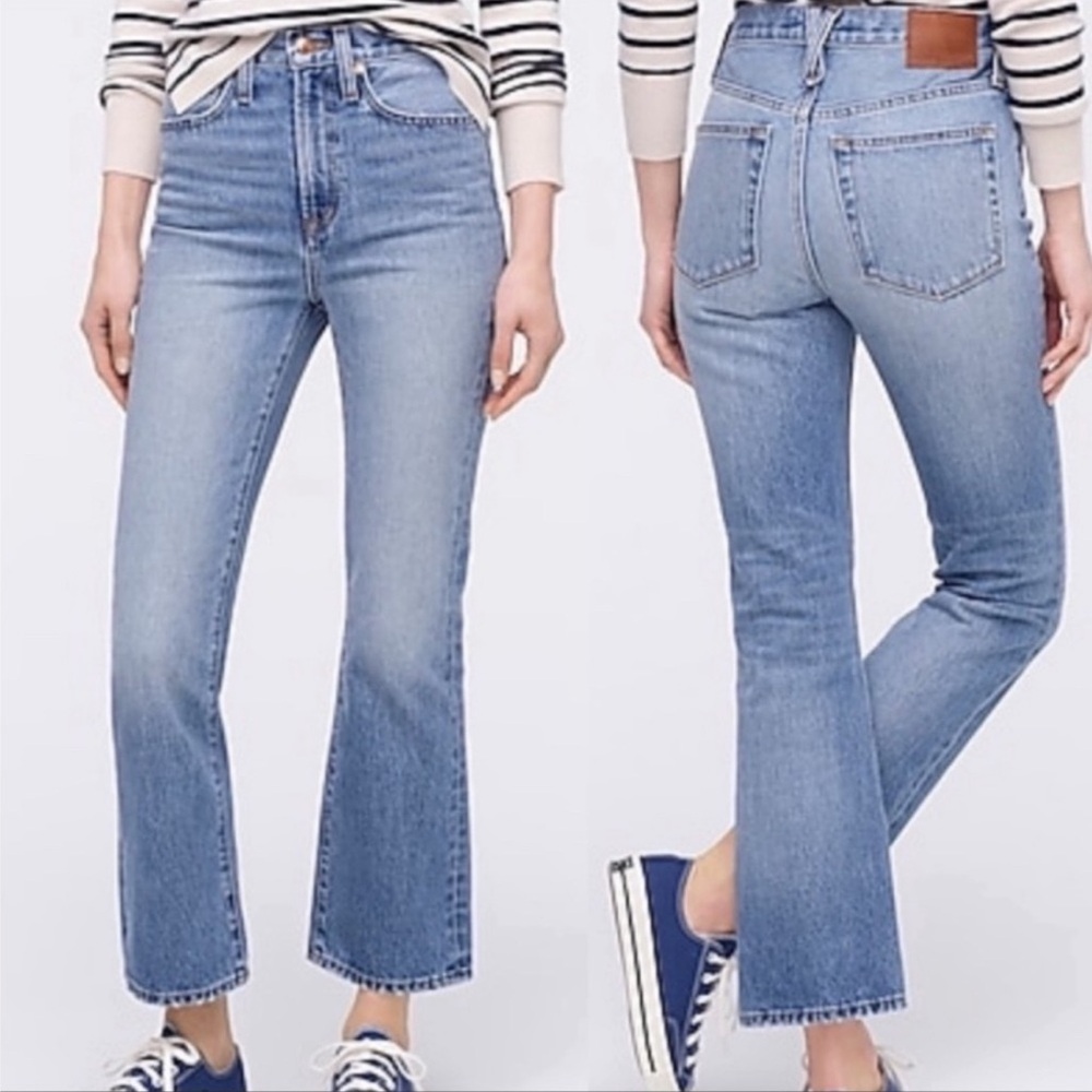 J. Crew Point Sur Denim 11” Kick Out Crop